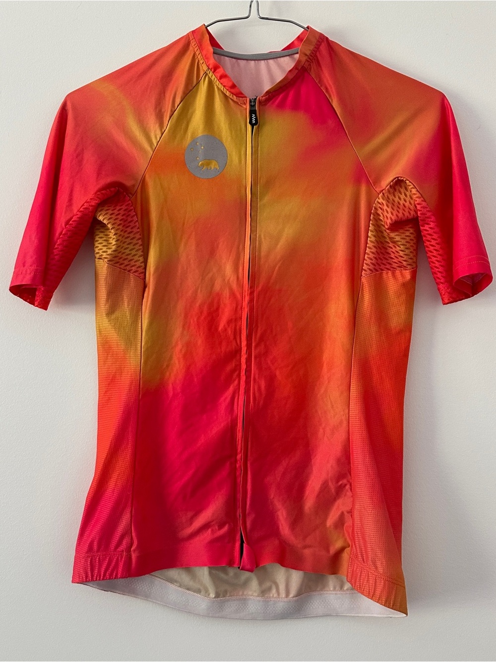 WYN Republic Luceo Hex Racer Cycling Jersey Flame Orange Pink Size M